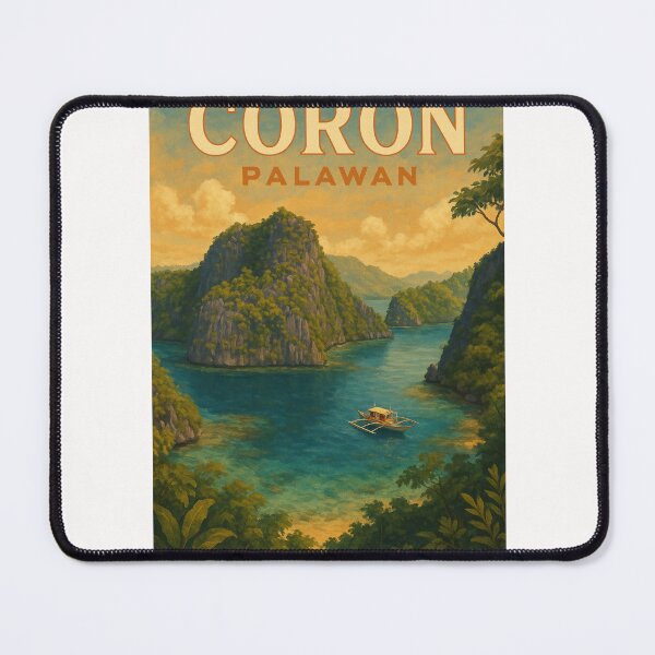 Item preview, Limestone Cliffs and Lagoon of Coron, Palawan, Philippines designed and sold by Places On Earth.