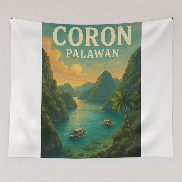 Item preview,  Sunset Over Coron Bay, Palawan, Philippines designed and sold by Places On Earth.