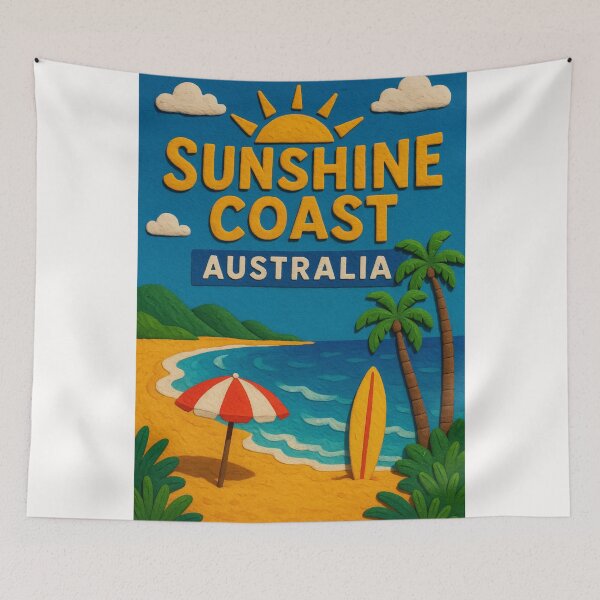 Item preview,  Sunshine Coast Beach Scene, Queensland, Australia designed and sold by Places On Earth.