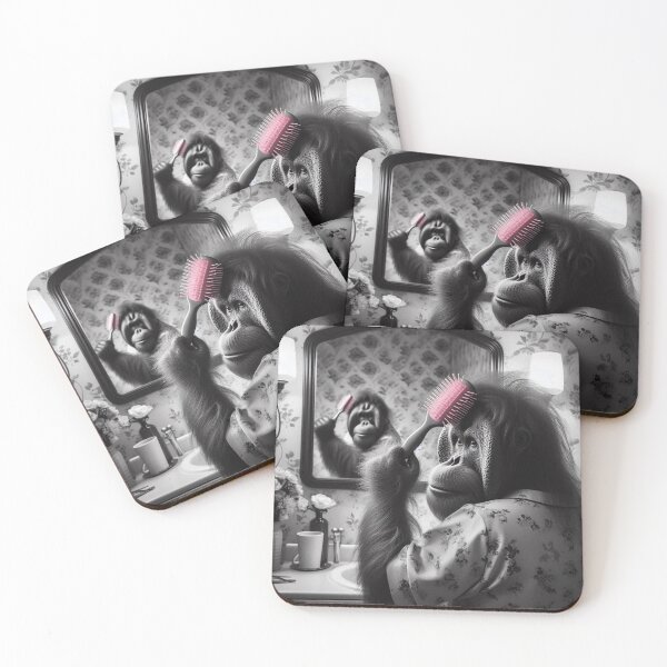 Item preview, "Hairy Styles: Ape-solutely Glamorous!" designed and sold by Print Fiction.