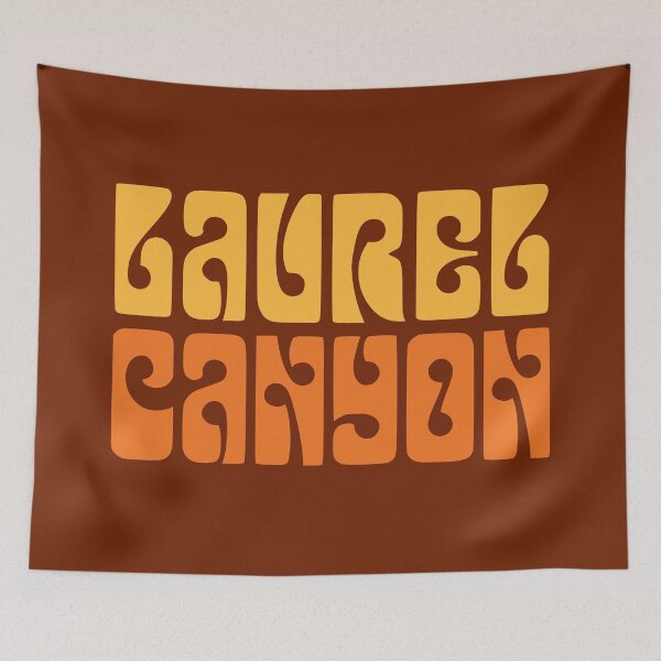Item preview, Laurel Canyon seventies trippy hippie print designed and sold by retropetrol.