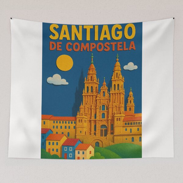 Item preview,  Santiago de Compostela Cathedral, Galicia, Spain designed and sold by Places On Earth.