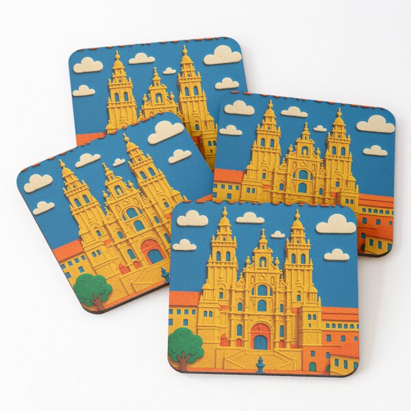 Item preview,  Santiago de Compostela Cathedral Plaza, Galicia, Spain designed and sold by Places On Earth.