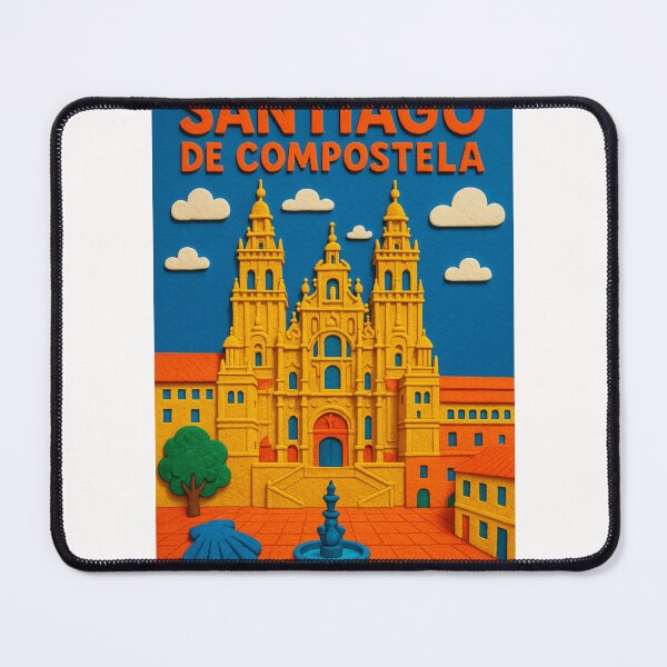 Item preview, Santiago de Compostela Cathedral Plaza, Galicia, Spain designed and sold by Places On Earth.