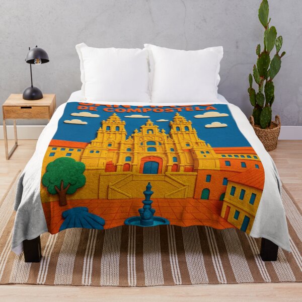Item preview, Santiago de Compostela Cathedral Plaza, Galicia, Spain designed and sold by Places On Earth.