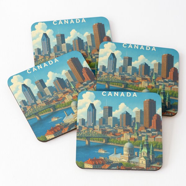 Item preview,  Skyline and Waterfront of Montréal, Québec, Canada designed and sold by Places On Earth.