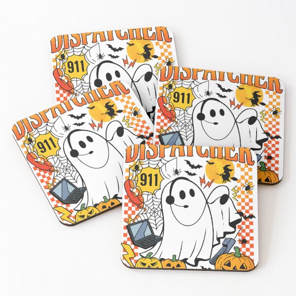 Item preview, Funny Halloween Dispatcher Ghost – 911 Emergency Design designed and sold by haitrieuic96.