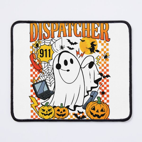 Item preview, Funny Halloween Dispatcher Ghost – 911 Emergency Design designed and sold by haitrieuic96.