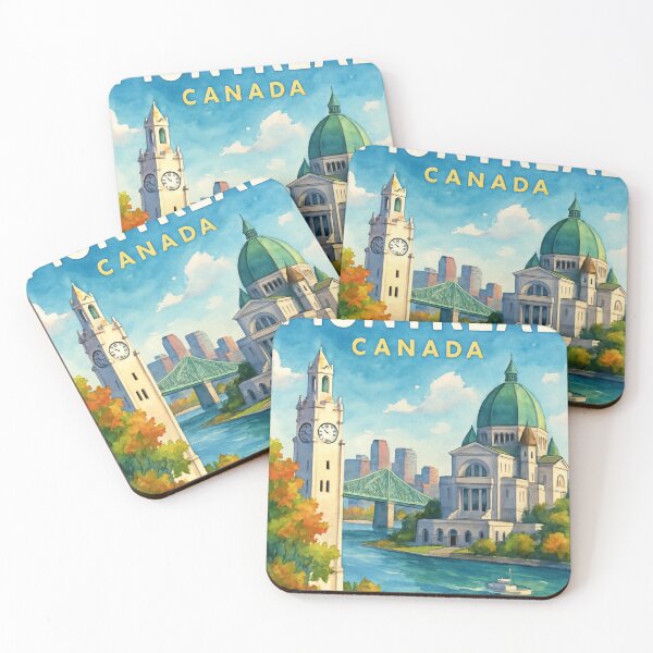 Item preview,  Montréal Landmarks with River View, Québec, Canada designed and sold by Places On Earth.