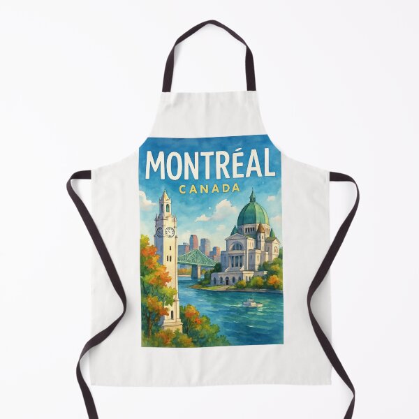 Item preview, Montréal Landmarks with River View, Québec, Canada designed and sold by Places On Earth.
