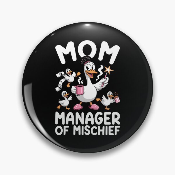 Item preview, Mom Manager of Mischief Magical Funny Goose Mom Chaos Humor designed and sold by Designer-Girl.