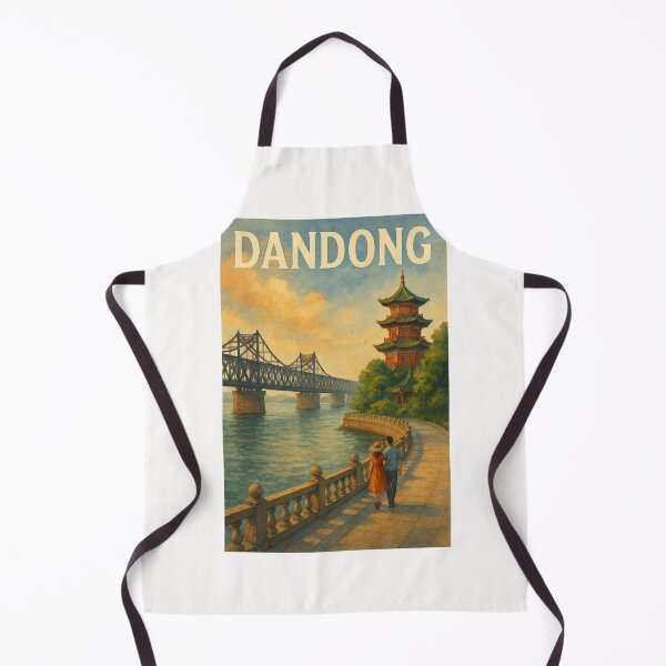Item preview, Promenade by the Yalu River and Pagoda, Dandong, Liaoning Province designed and sold by Places On Earth.