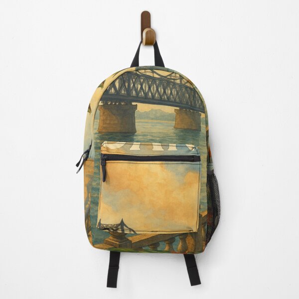 Item preview,  Promenade by the Yalu River and Pagoda, Dandong, Liaoning Province designed and sold by Places On Earth.