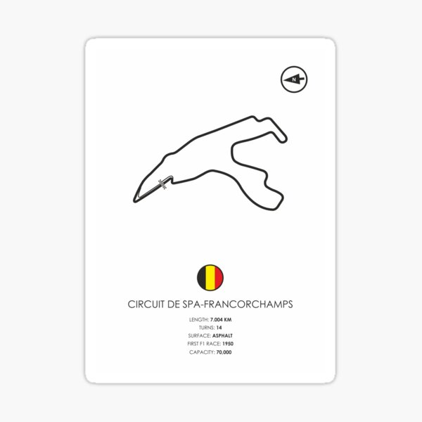 Circuit De Spa-Francorchamps Sticker