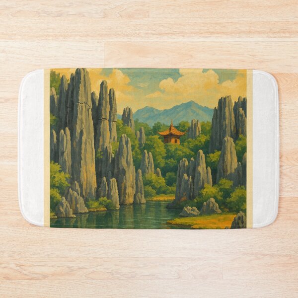 Item preview,  Stone Forest and Pavilion Landscape, Kunming, Yunnan, China designed and sold by Places On Earth.