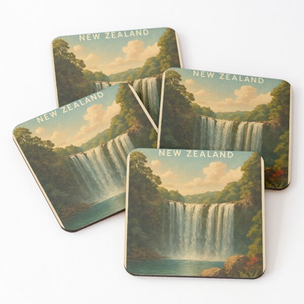 Item preview,  Whangārei Falls Cascading into Native Forest Pool, Northland, New Zealand designed and sold by Places On Earth.