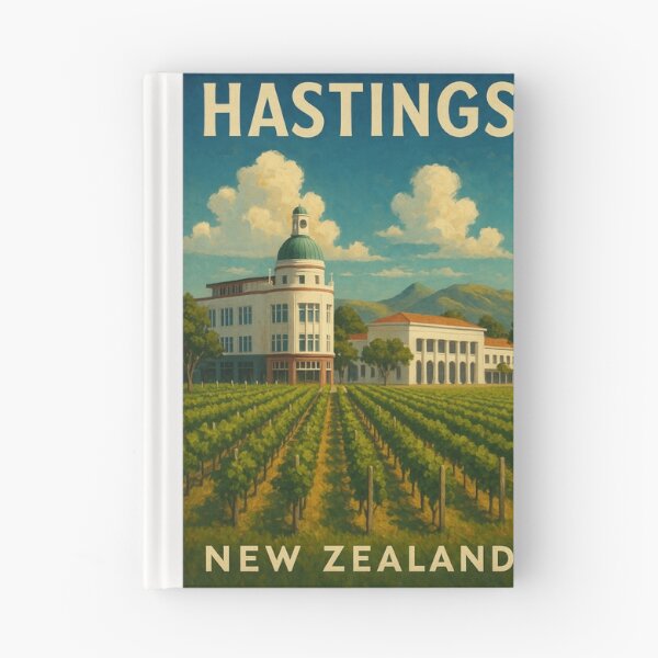 Item preview,  Art Deco Landmark and Vineyards, Hastings, Hawke’s Bay, New Zealand designed and sold by Places On Earth.