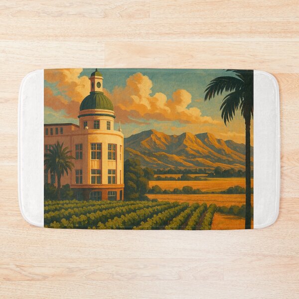 Item preview,  Sunset over Vineyards and Art Deco Dome, Hastings, Hawke’s Bay designed and sold by Places On Earth.