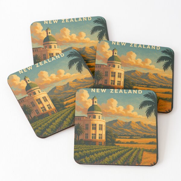 Item preview,  Sunset over Vineyards and Art Deco Dome, Hastings, Hawke’s Bay designed and sold by Places On Earth.