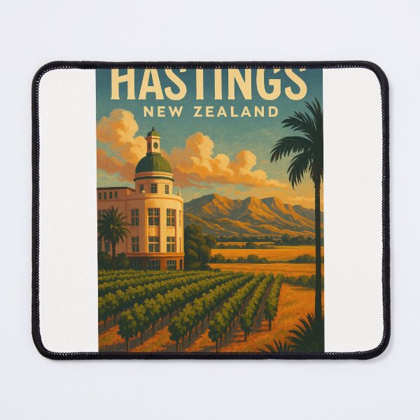 Item preview,  Sunset over Vineyards and Art Deco Dome, Hastings, Hawke’s Bay designed and sold by Places On Earth.