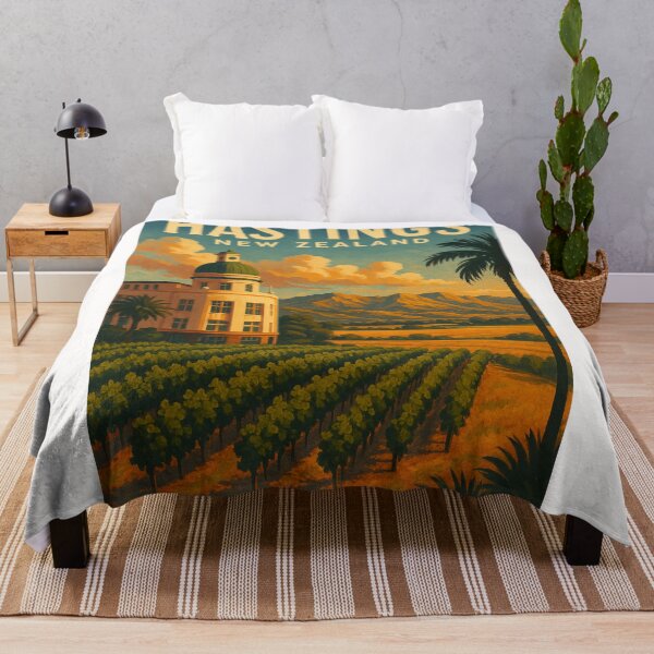 Item preview,  Sunset over Vineyards and Art Deco Dome, Hastings, Hawke’s Bay designed and sold by Places On Earth.
