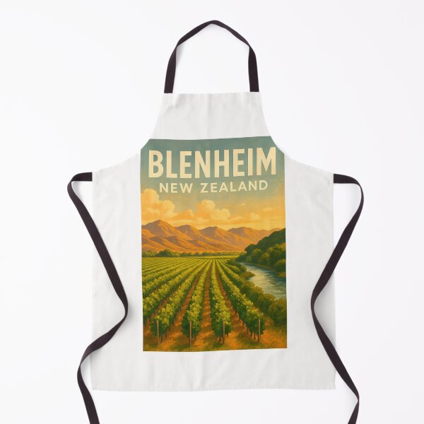 Item preview, Vineyard and River Landscape, Blenheim, Marlborough, New Zealand designed and sold by Places On Earth.