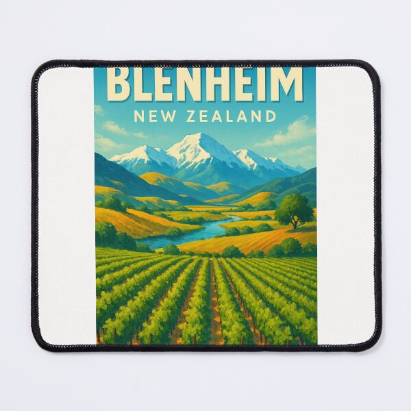 Item preview, Marlborough Vineyards and Alpine Peaks, Blenheim, New Zealand designed and sold by Places On Earth.