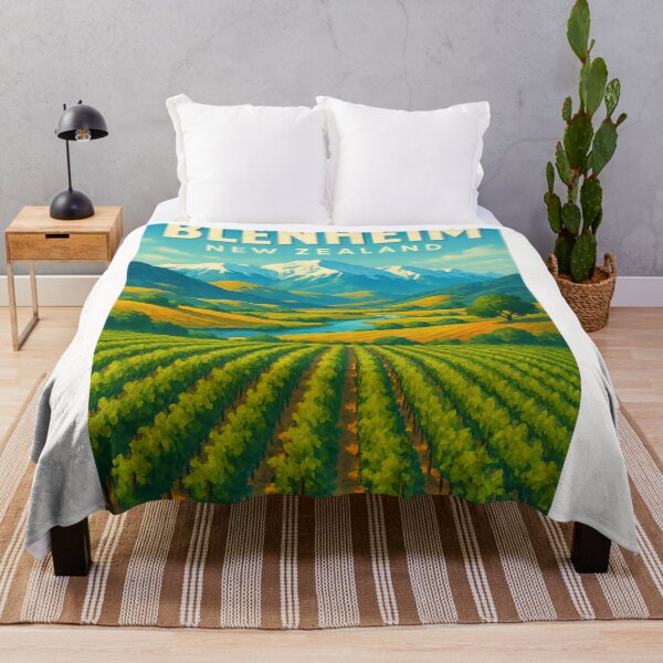 Item preview, Marlborough Vineyards and Alpine Peaks, Blenheim, New Zealand designed and sold by Places On Earth.