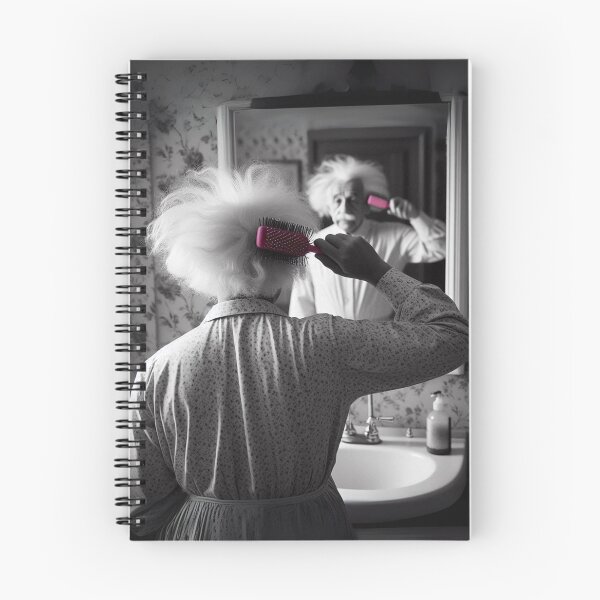 Item preview, "Hair-brained Theory: Einstein's Morning Routine" designed and sold by Print Fiction.