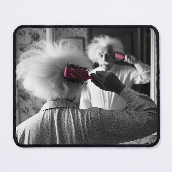 Item preview, "Hair-brained Theory: Einstein's Morning Routine" designed and sold by Print Fiction.