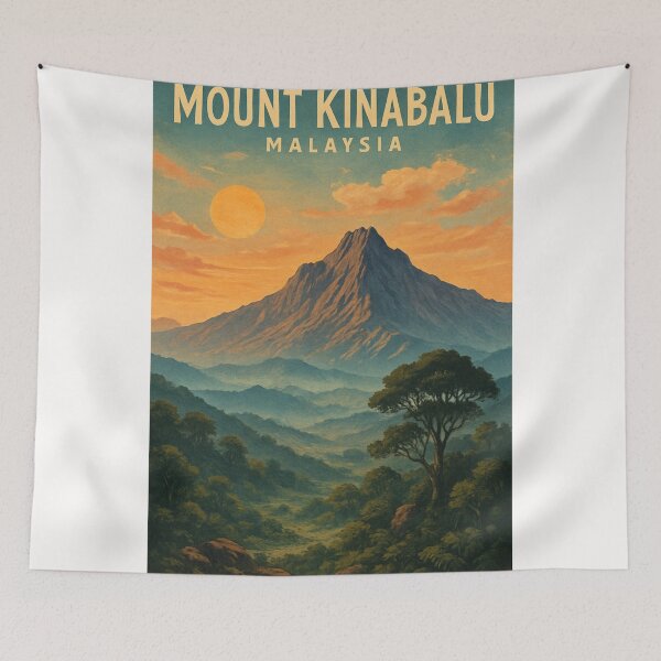 Item preview,  Sunrise Over Mount Kinabalu, Sabah Malaysia designed and sold by Places On Earth.