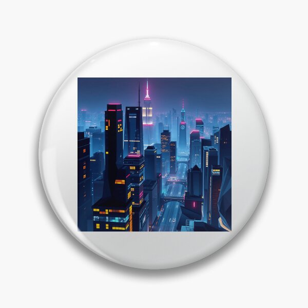 Item preview, Neon Angular Cityscape designed and sold by sharon1210.