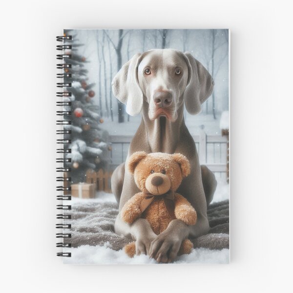 Item preview, Navidad con Weimaraner y Teddy - diseño n.º 227 designed and sold by WeimTrails.
