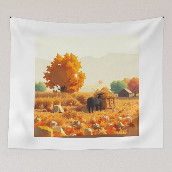 Item preview, Modern Polygonal Harvest Scene designed and sold by sharon1210.