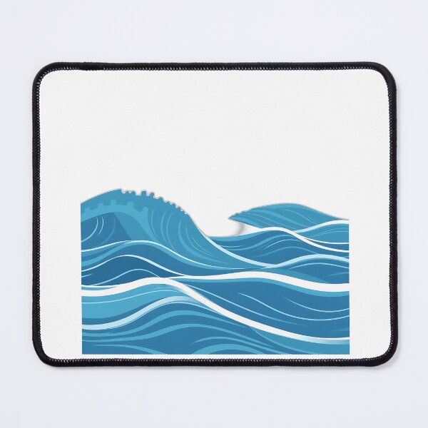 Item preview, Minimalist Ocean Waves Illustration designed and sold by sharon1210.