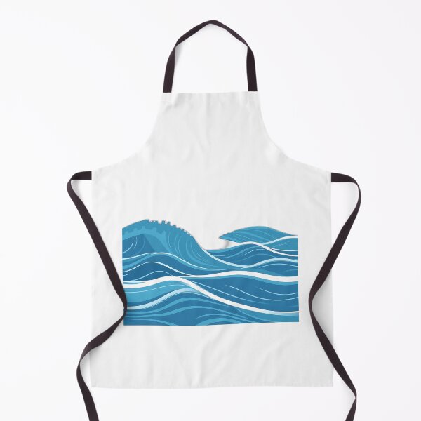 Item preview, Minimalist Ocean Waves Illustration designed and sold by sharon1210.
