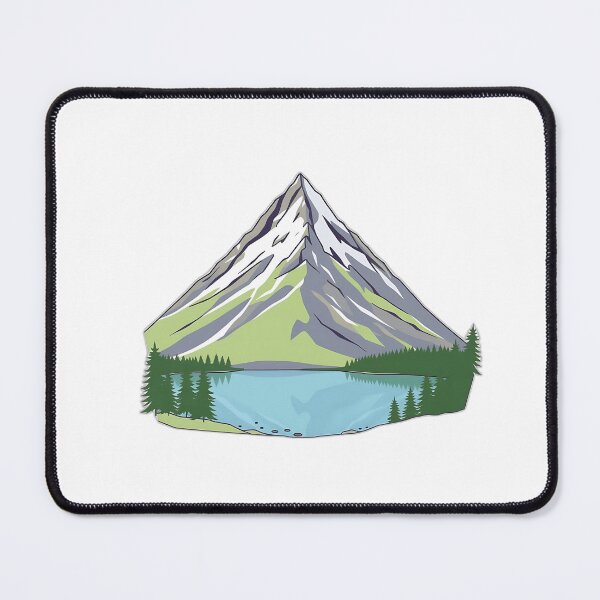 Item preview, Minimalist Mountain and Lake Art designed and sold by sharon1210.