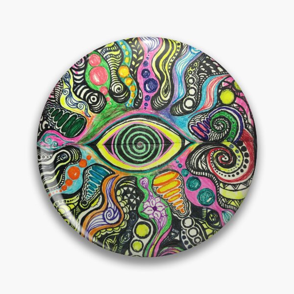 Item preview, Trippy colorful eye spiral sun  designed and sold by obrownwolf.
