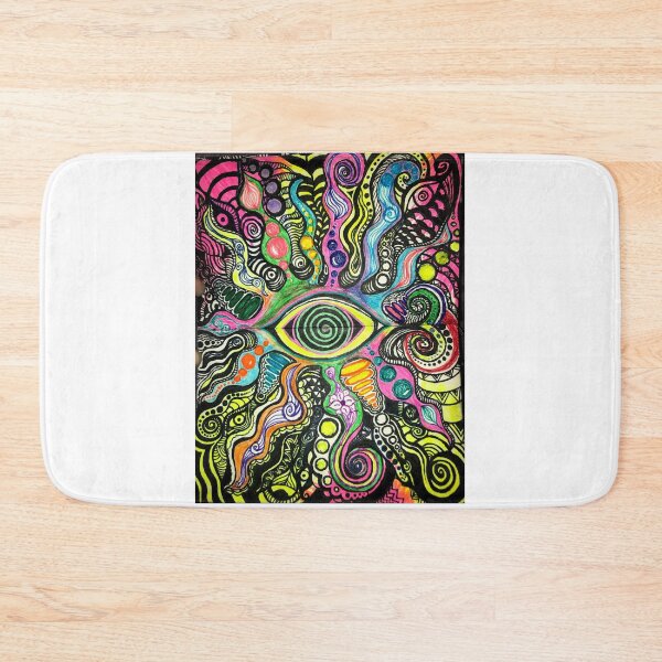Item preview, Trippy colorful eye spiral sun  designed and sold by obrownwolf.