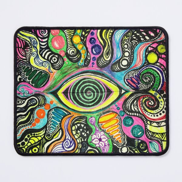 Item preview, Trippy colorful eye spiral sun  designed and sold by obrownwolf.