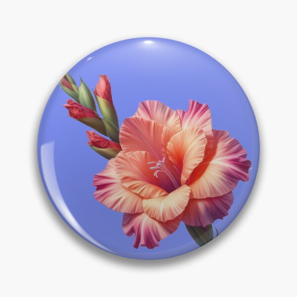 Item preview,  Elegant Pink and Peach Gladiolus Flower designed and sold by IraBum.