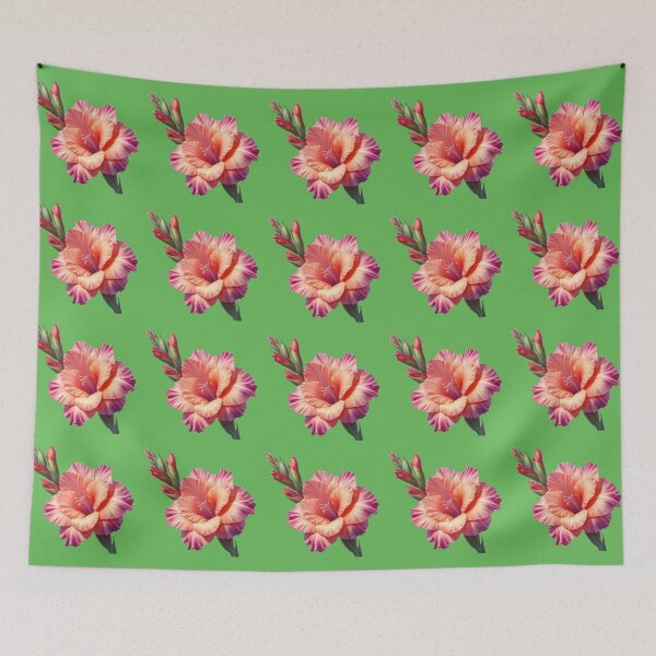 Item preview,  Elegant Pink and Peach Gladiolus Flower designed and sold by IraBum.