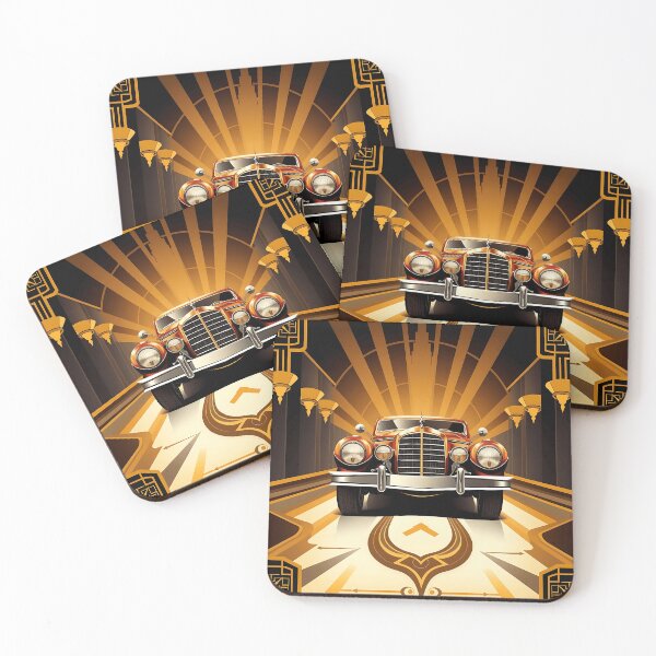 Item preview, Art Deco Vintage Car Poster designed and sold by sharon1210.