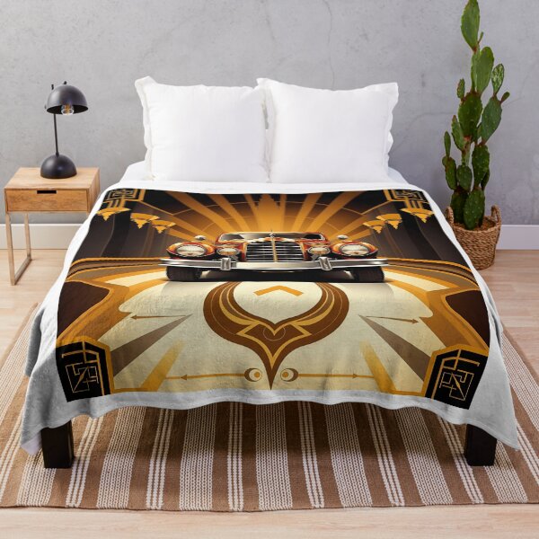 Item preview, Art Deco Vintage Car Poster designed and sold by sharon1210.