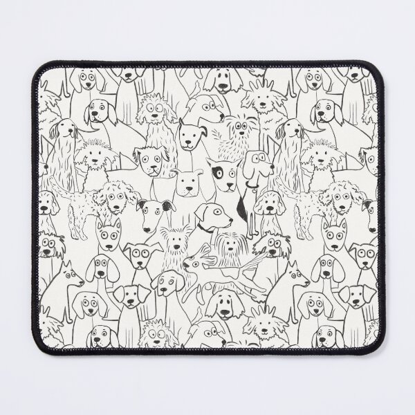 Item preview, Dogs all day black and white pattern designed and sold by SaryandSaff.