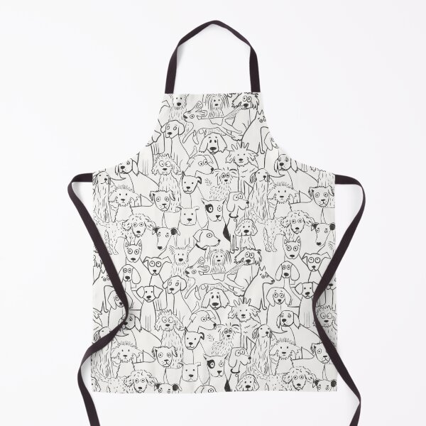 Item preview, Dogs all day black and white pattern designed and sold by SaryandSaff.