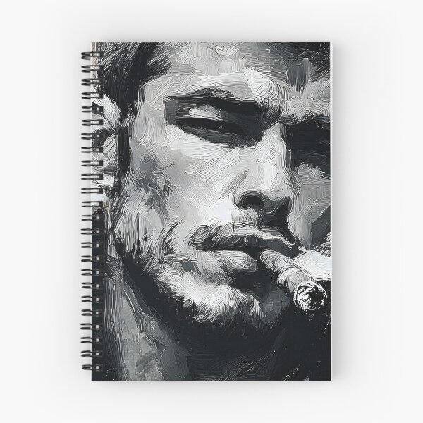 Item preview, Smolder and Grit - Moody Portrait of a Cigar Smoker with Abstract Background and Subtle Tones designed and sold by OlfactoART Studio.