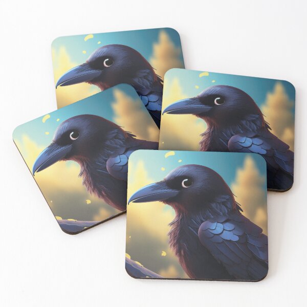 Item preview, Shadow Feathers – Anime Raven Portrait designed and sold by Becky-Poppins.