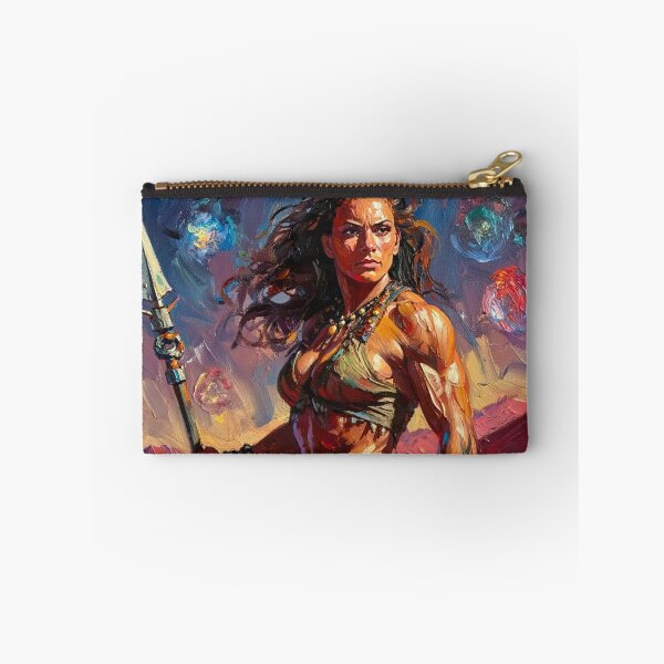 Item preview, Fantasy Barbarian Princess of Mars, a goddess with a spear designed and sold by Vintage Designs +.