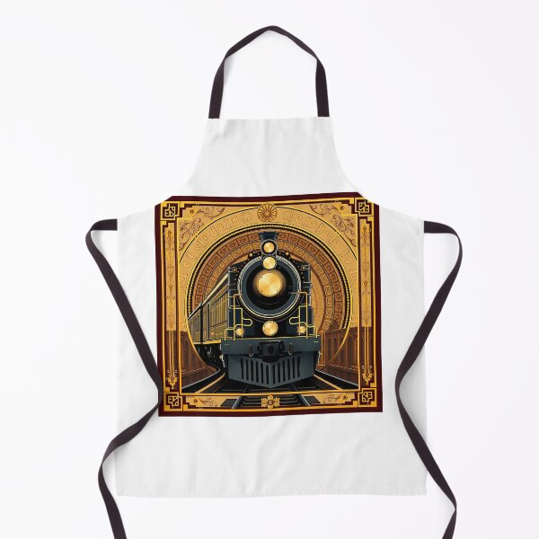 Item preview, Art Deco Historic Train Poster designed and sold by sharon1210.